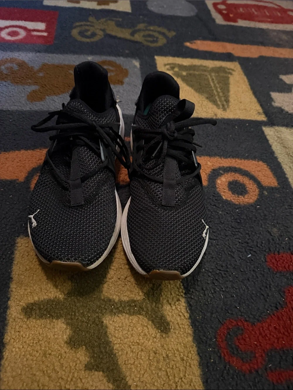 Puma Men's Black Knit Athletic Shoes